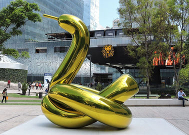 Titanium Coated Stainless Steel Balloon Sculpture Artist For Outdoor Public Decoration