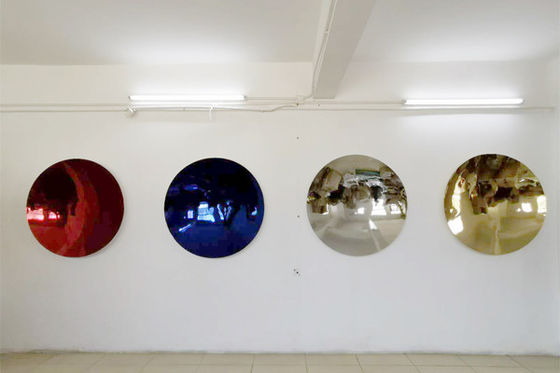 Color Stainless Steel Circular Concave Mirror Sculpture By Anish Kapoor