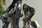 100cm Height Mirror Polished SS316 Human Face Horse Head Sculpture