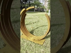 تمثال المناظر الطبيعية من الفولاذ المقاوم للعوامل الجوية من المصنع، نحت معدني من الصلب الكورتيني لتزيين الحدائق