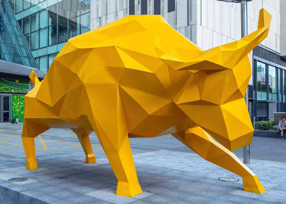 سعر جيد صب حجم الحياة رسمت الثور في الهواء الطلق نحت الألياف الزجاجية الديكور العام الانترنت