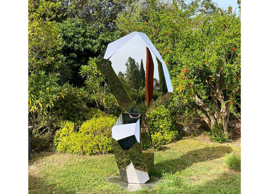 سعر جيد المناظر الطبيعية المعدنية الحديثة الفولاذ المقاوم للصدأ المصقول فن النحت التجريدي الانترنت