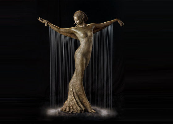 سعر جيد نافورة مياه راقصة برونزية لتزيين الحدائق الخارجية ارتفاع 180 سم الانترنت