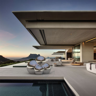 سعر جيد الفن الفولاذ المقاوم للصدأ النحت المعدني الملمع في الهواء الطلق الانترنت