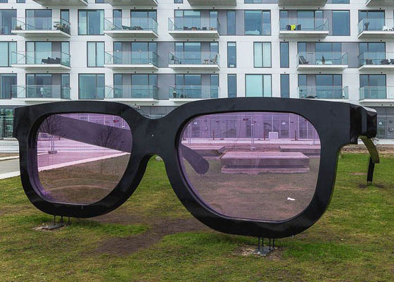 سعر جيد الجمهور النحت المعدني الرسمي الكبير الفن النحت الزجاج من الفولاذ المقاوم للصدأ الانترنت