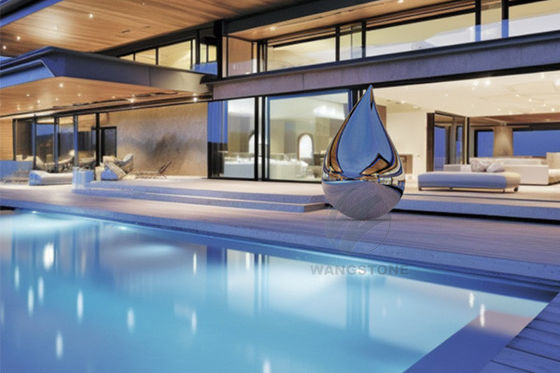 سعر جيد الفولاذ المقاوم للصدأ الفن المعدني الملمع في الهواء الطلق الانترنت