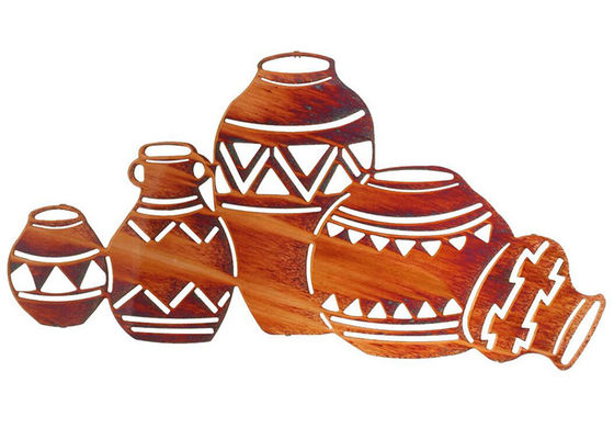 سعر جيد المعاصرة الداخلية الجدار النحت النحت الأصلي الفخار الشكل صدئ النهاية الانترنت