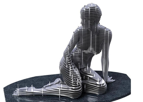 سعر جيد الديكور الخارجي ليزر القطع الفولاذ المقاوم للصدأ الرقص النحت الانترنت