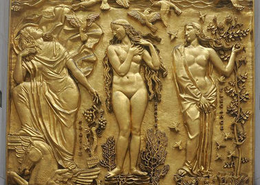 سعر جيد الإغاثة في الهواء الطلق المعادن البرونزية لتزيين الجدران تخصيص حجم الانترنت