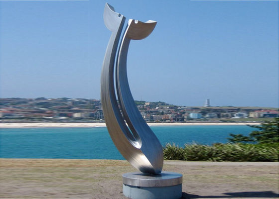 سعر جيد المشهد الكبير مجردة مرآة الفولاذ المقاوم للصدأ النحت الديكور في الهواء الطلق الانترنت