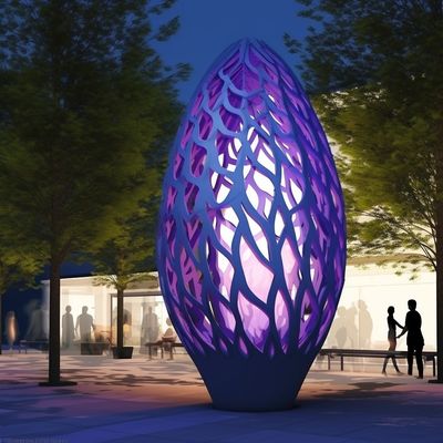 سعر جيد النحت الفني المعدني الضوئي يزيد من جمال المساحات الخارجية والضوء الانترنت