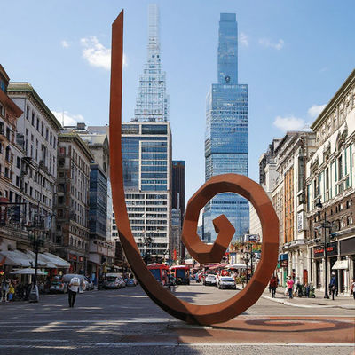 سعر جيد الفن المعدني الصدأ الكبير في الهواء الطلق الحديقة الحضرية المناظر الطبيعية الطقس النحت الفولاذ البائع الانترنت