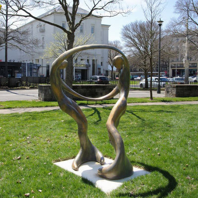 سعر جيد حجم الحياة المعدنية المخصصة الصب حورية البحر الرقصة النحاس الحديقة الفن النحت التمثال الانترنت