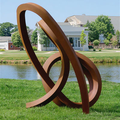 سعر جيد الفن الحديدية المعدنية المجردة النحت في الهواء الطلق الانترنت