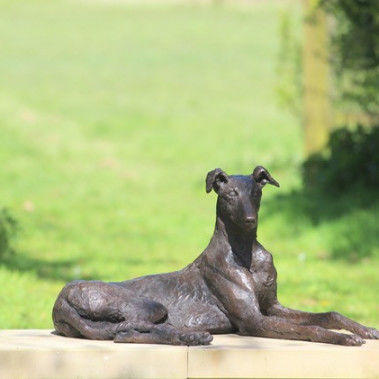 سعر جيد تمثال تذكارية لحيوانات أليفة حسب الطلب تمثال كلب نحاسي النحاسي النمط الكلاسيكي الانترنت