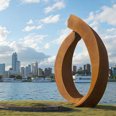 سعر جيد الفن المعدني الزخرفي الحديدية الحديثة الحديقة النحت الفولاذي كورتين من مصنع النحت المهنية الانترنت