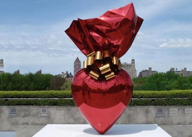 سعر جيد الفولاذ المقاوم للصدأ في الهواء الطلق ديكور حديقة منحوتات كبيرة التيتانيوم الطلاء الانترنت