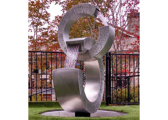 سعر جيد Trielements تصميم تزوير نوافير الفولاذ المقاوم للصدأ في الهواء الطلق للديكور الحديقة الانترنت