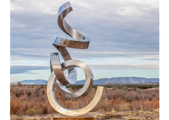 سعر جيد Wangstone مرآة الفولاذ المقاوم للصدأ النحت الديكور الكبير 300 سم الطول الانترنت