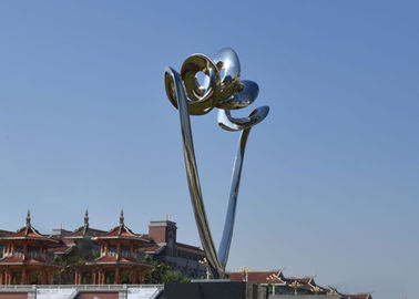 سعر جيد خارج الباب الحديثة الفولاذ المقاوم للصدأ النحت التجريدي مرآة مصقولة الانترنت