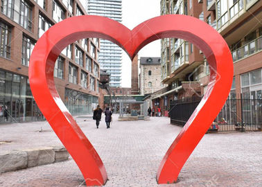 سعر جيد بارك الديكور الأحمر رسمت القلب النحت باب الفولاذ المقاوم للصدأ الانترنت