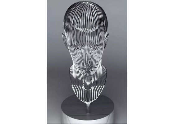 سعر جيد الديكور الداخلي في الهواء الطلق الفولاذ المقاوم للصدأ رجل النحت أجوف الانترنت