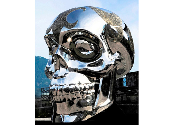 سعر جيد نحت الفولاذ المقاوم للصدأ Skullhead العملاق المصقول حسب الطلب الانترنت