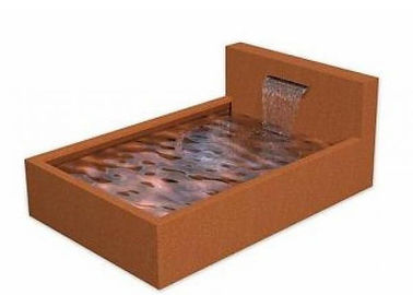 سعر جيد الطراز الحديث Corten الصلب الشلال ، بركة الصلب Corten ميزة الاستقرار التآكل الانترنت