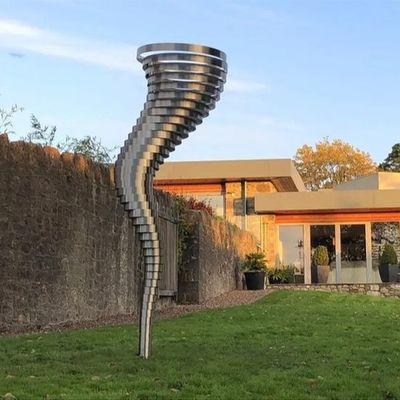 سعر جيد Spiral Decorative Art Sculpture Outdoor Metal Sculpture Custom Statue Garden Landscaping Wholesale الانترنت