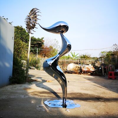 سعر جيد Outdoor Metal Art Decor Stainless Steel Mermaid Abstract Sculpture Statue الانترنت