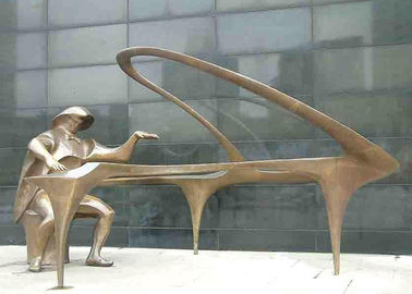 الديكور الحديث فن الديكور عازف البيانو تمثال مخصص برونزي عازف البيانو النحت